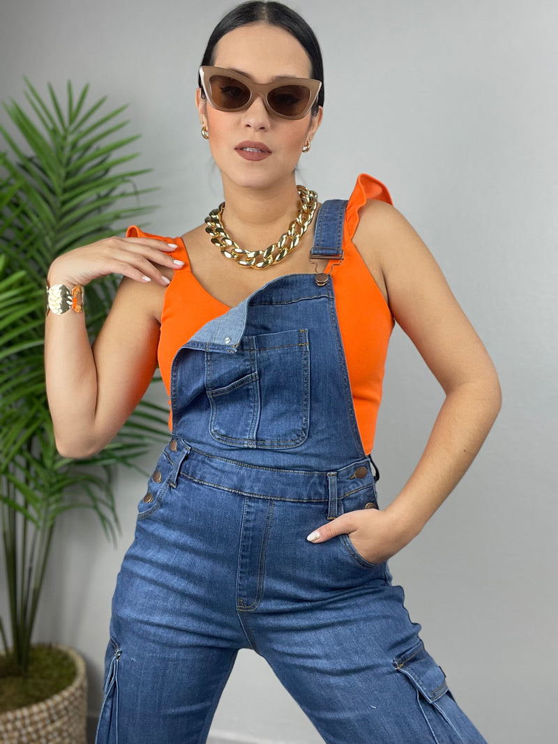 Dark Blue Denim Overall