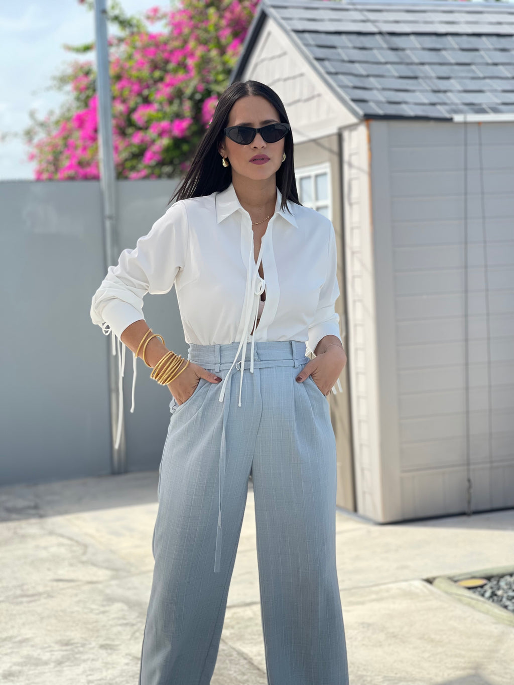 Light Blue Stripes Pant