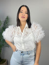 Organza White Blouse