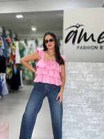 Pink Ruffles Top
