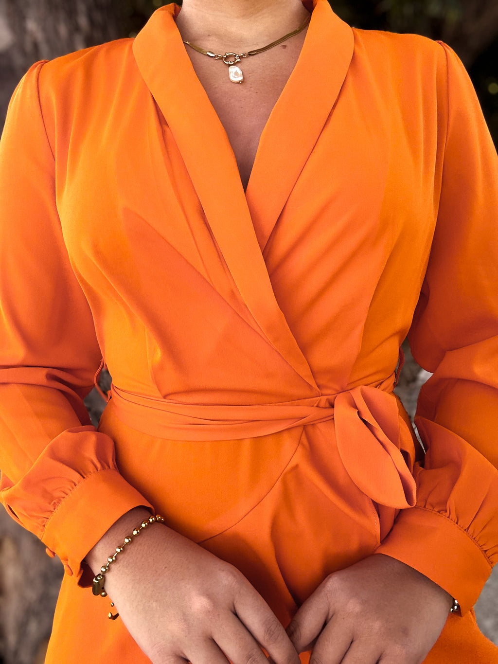 Orange Short Dress