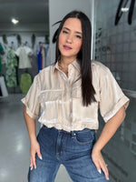 Champagne Crop Shirt