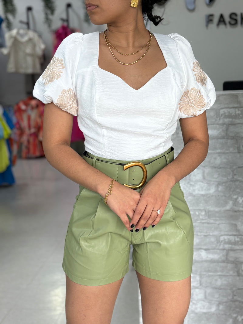 White Bubble Top