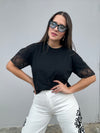 Lace Black Tshirt