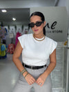 White Sweater Blouse