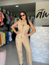 Sand Beige Jumpsuit