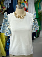 Lace Sleeves T-Shirt