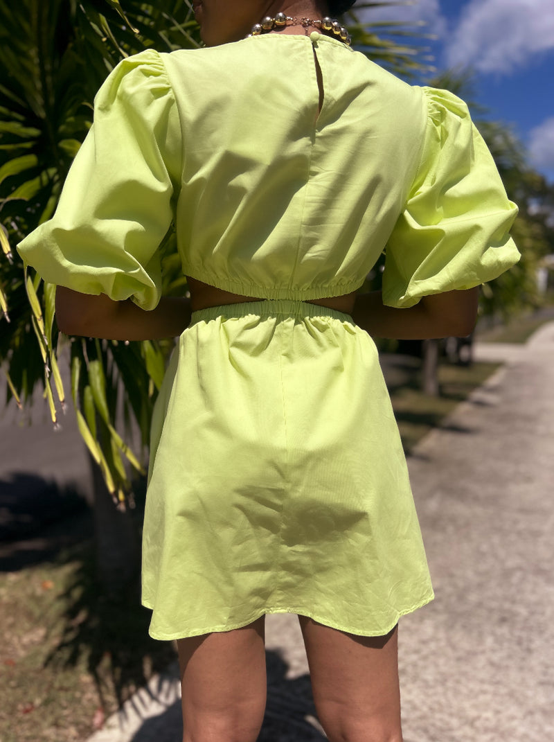 Lime Short Dress