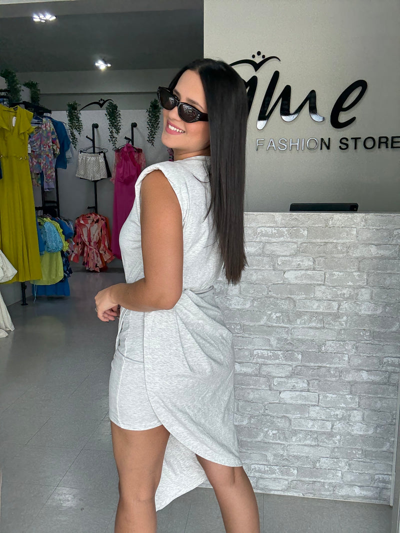 Grey Short Dress