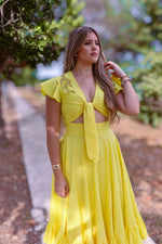 AME 251:  Yellow Midi Skirt