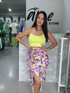 Lime Basic Crop Top