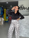 Polka Dots Satin Pant