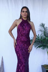 Sequins Wine Formal Dress