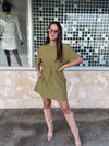 Olive Short Dress
