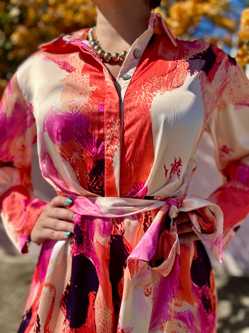 Pink Satin Romper