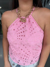 Pink Halter Top