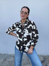 Cow Print Top