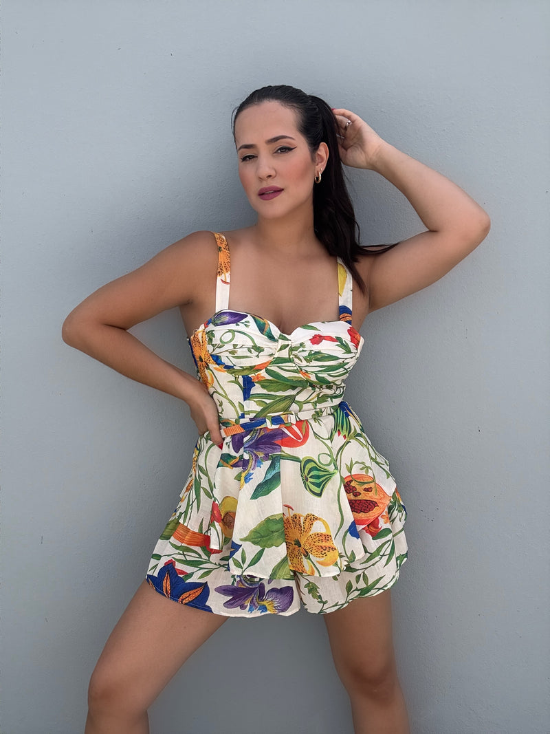 Tropical Ivory Romper