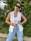 Ivory Bow Vest