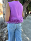 Purple Feathers Top