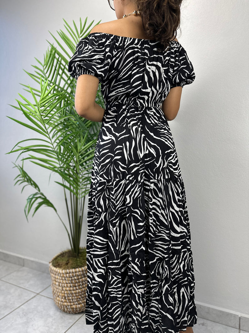 Animal Print Midi Dress