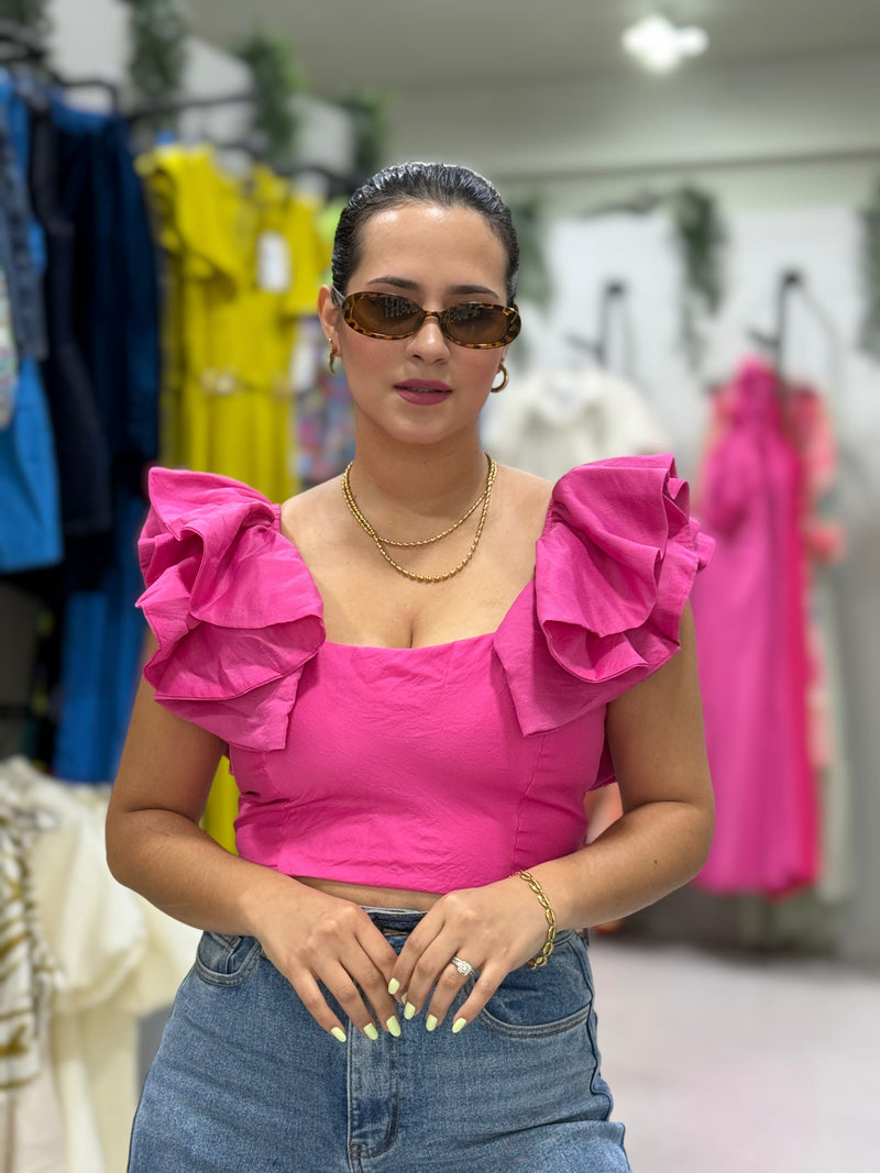 Fuchsia Statement Top