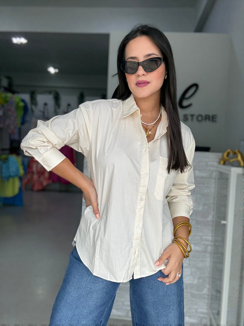 Ivory Buttons Blouse