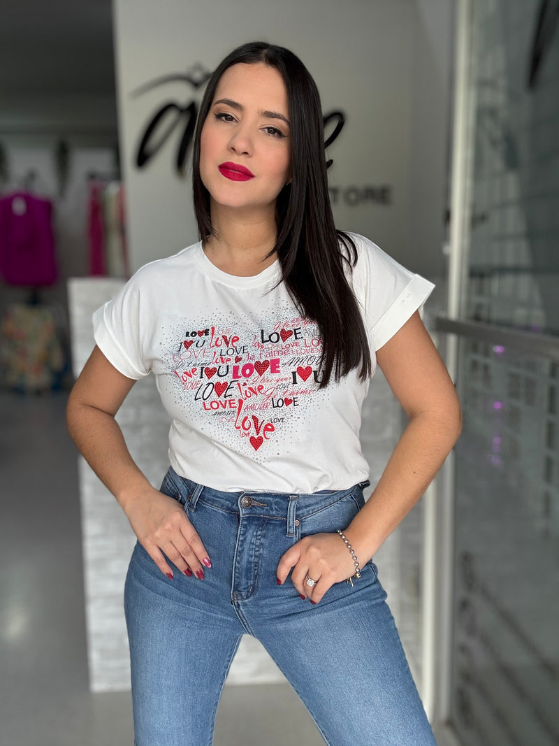 White Love T-Shirt