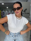 White Sweater Blouse