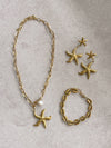 AME Luxe 009: Gold Starfish Earrings
