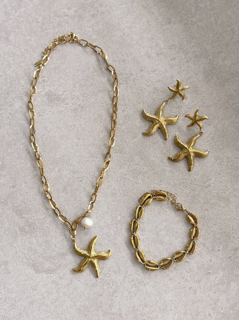 AME Luxe 008: Gold Starfish Necklace