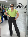 Black Straight Pant