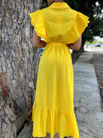 Ruffles Yellow Maxi Dress