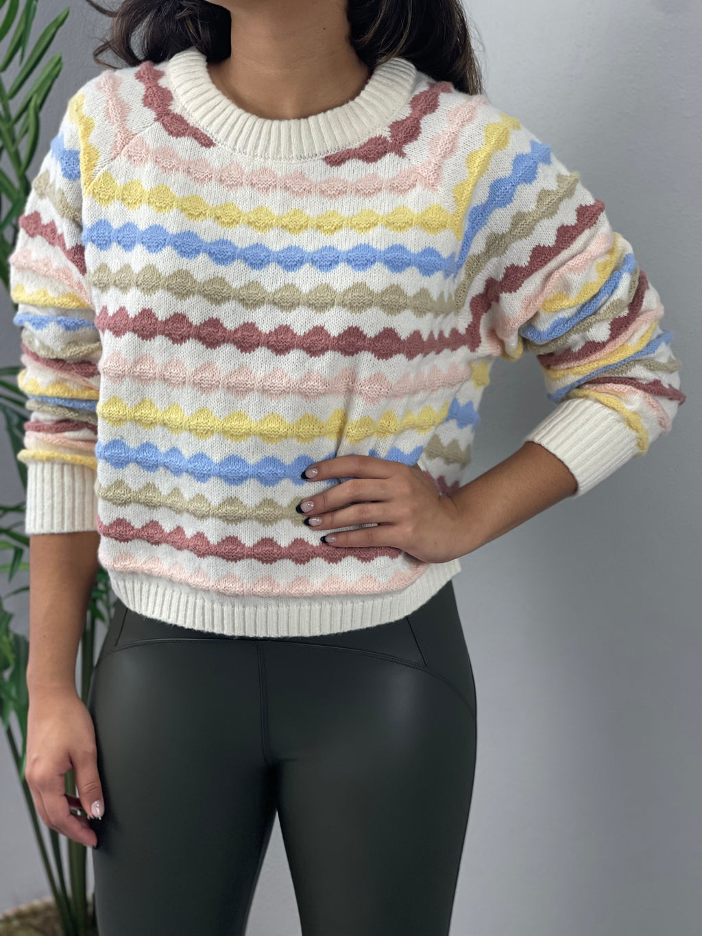 Color Stripes Sweater