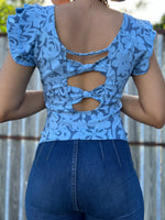 Blue Flowers Top