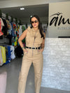 Sand Beige Jumpsuit