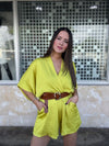 Chartreuse Romper