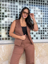 Brown Vest Set