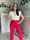 Red Trouser Pant