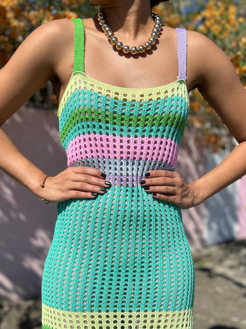 Pastels Crochet Cover Up