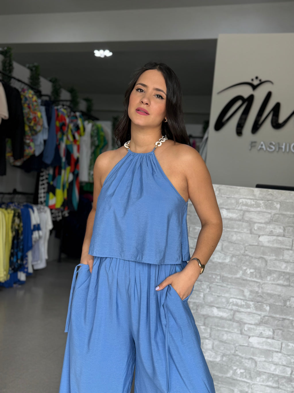 Sky Blue Jumpsuit