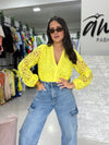 Yellow Guipure Blouse