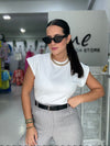 White Sweater Blouse