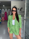 Green Snake Printed Short