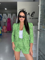 Green Snake Printed Short