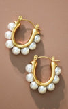 AME Luxe 003: Pearls Gold Earrings