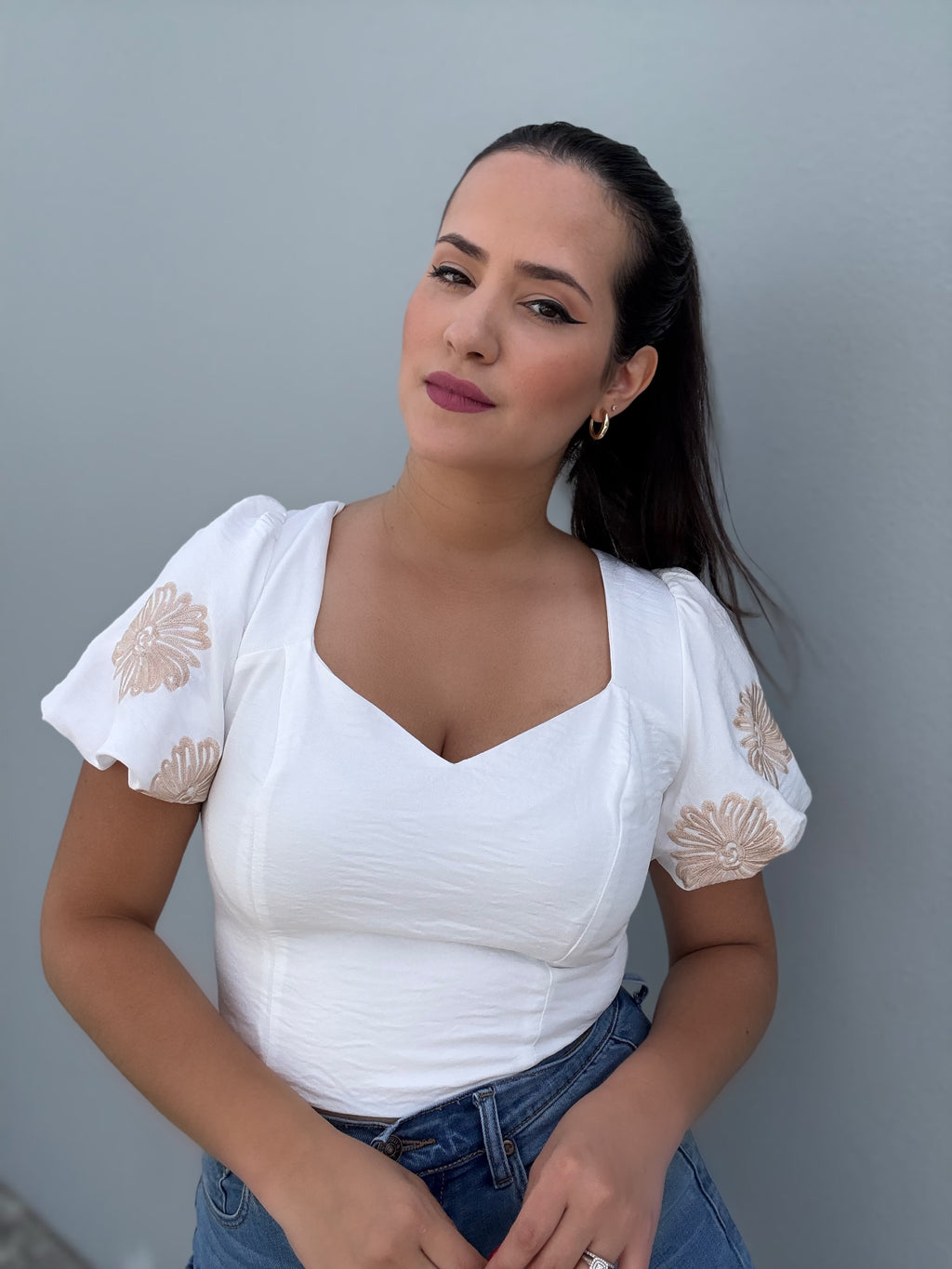 White Bubble Top