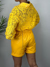 Mustard Leather Short