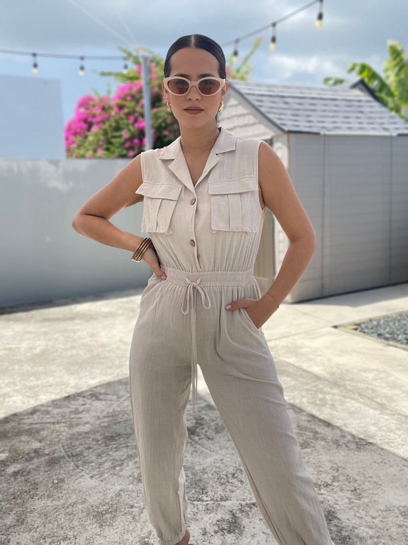 Oatmeal Jumpsuit