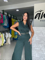 Stripes Dark Green Set